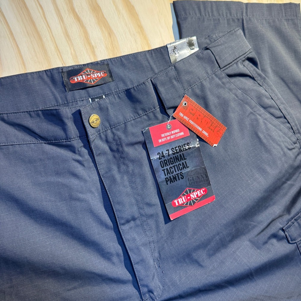 TRU-SPEC 24-7 Series Original Tactical Pants Charcoal Ripstop Mens 44x30 NEW